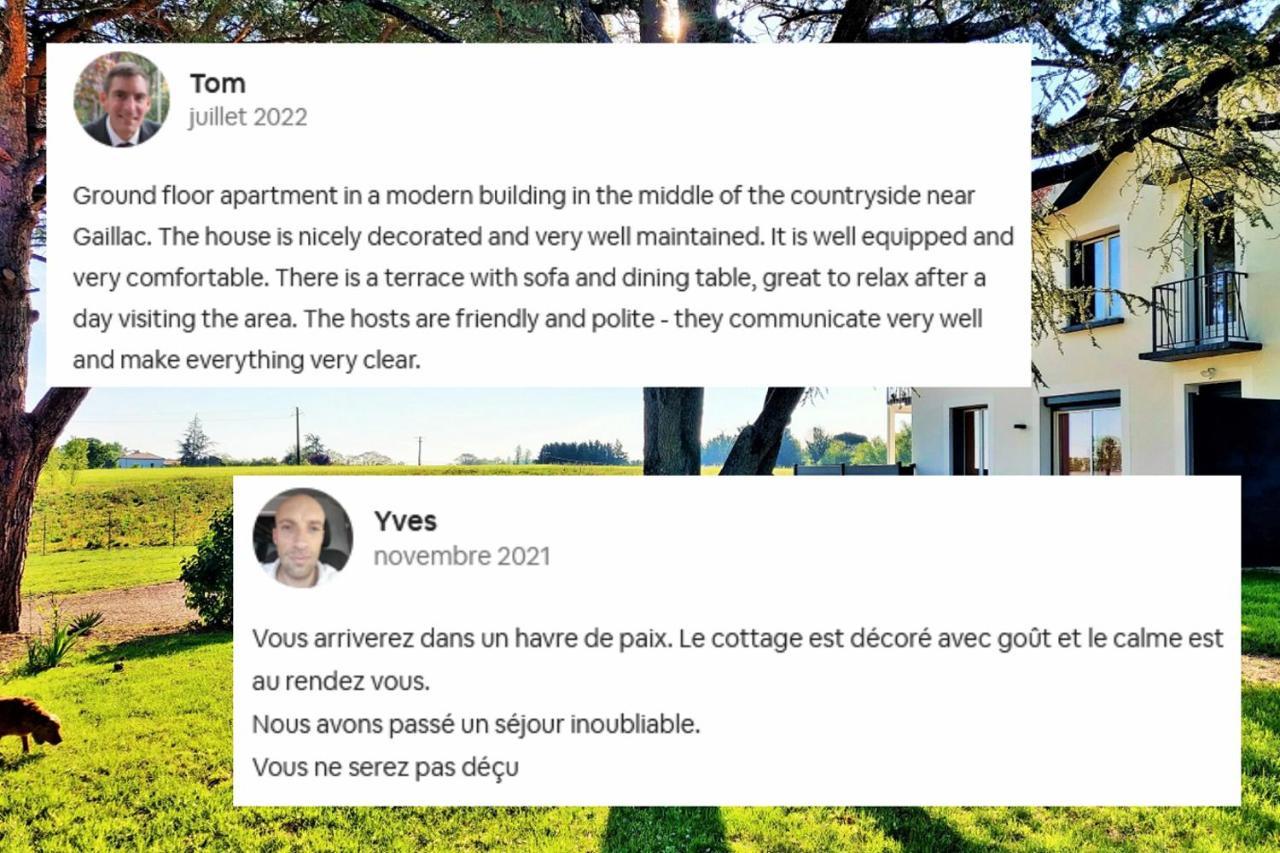 Le Cottage Duo Vigne Rouge Sauna Gaillac Entre Albi-Toulouse & Les Cottages Du Tarn Brens  Dış mekan fotoğraf